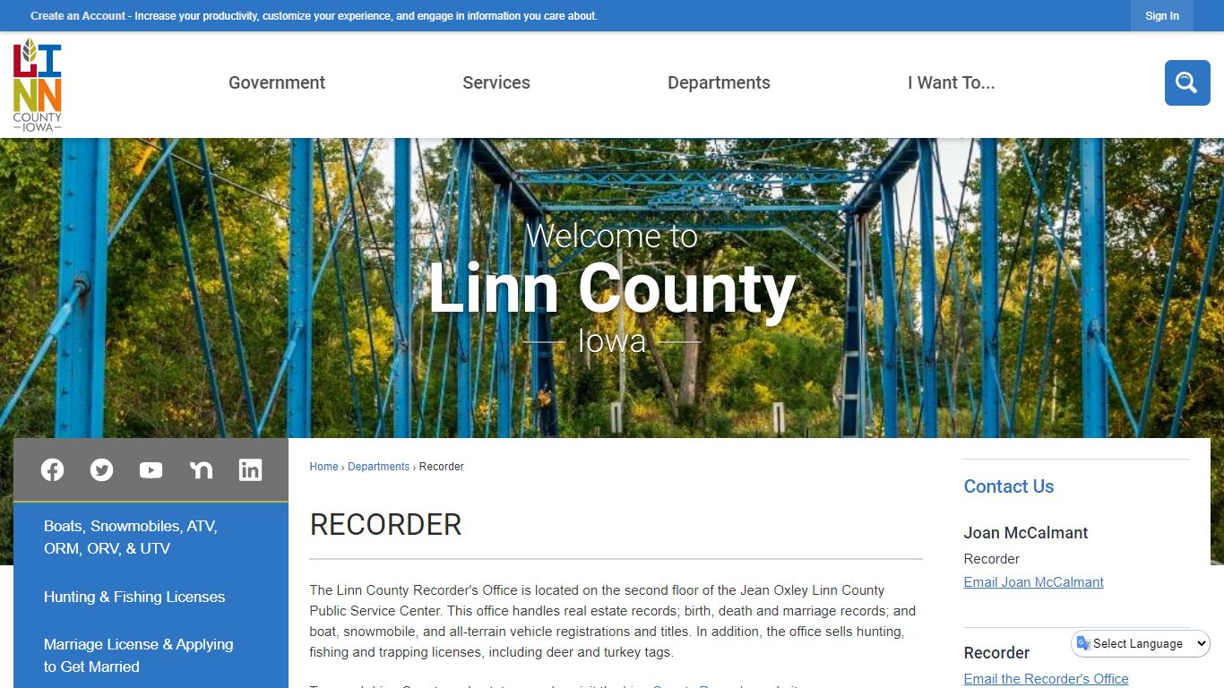 Recorder | Linn County, IA - Official Website